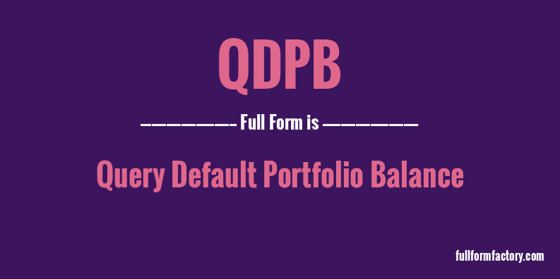 qdpb-full-form