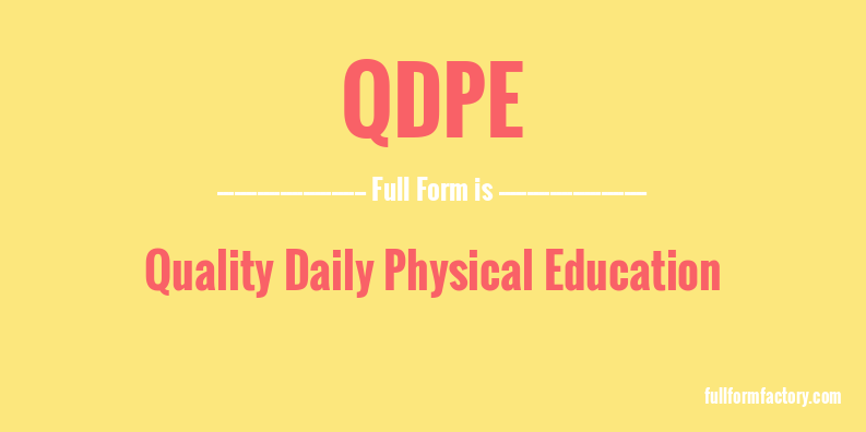 qdpe-full-form