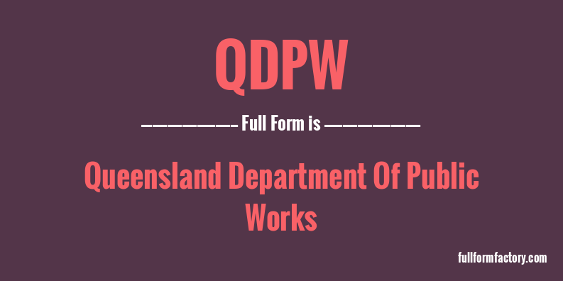 qdpw-full-form