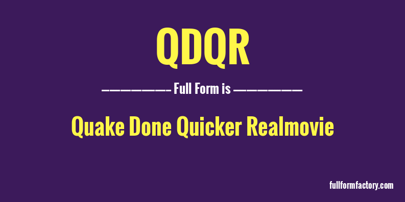 qdqr-full-form