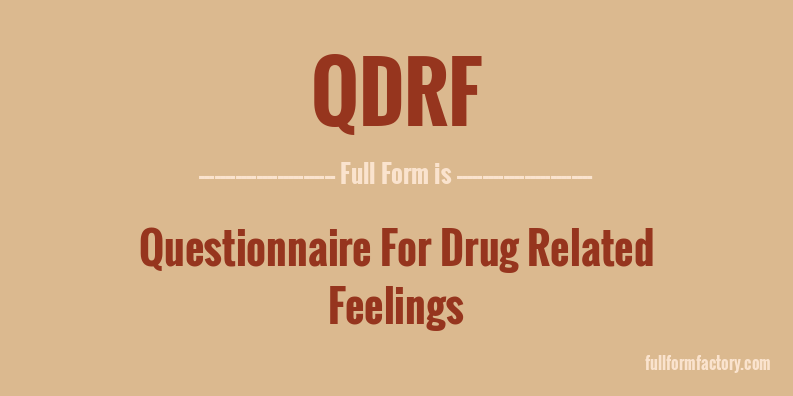 qdrf-full-form