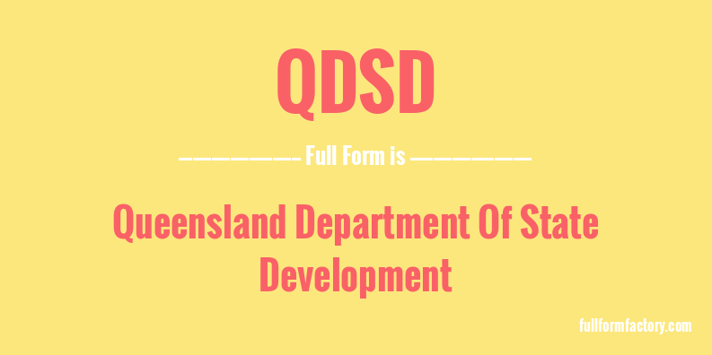 qdsd-full-form