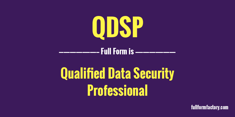 qdsp-full-form