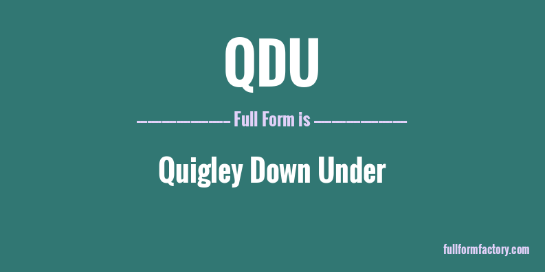 qdu-full-form