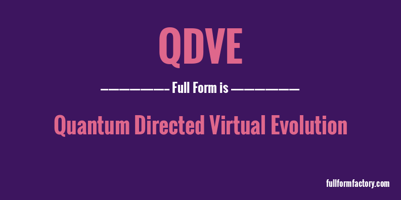 qdve-full-form