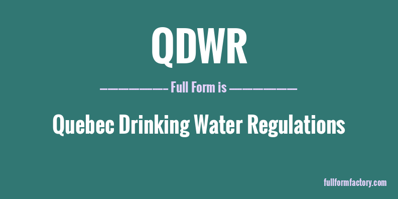 qdwr-full-form