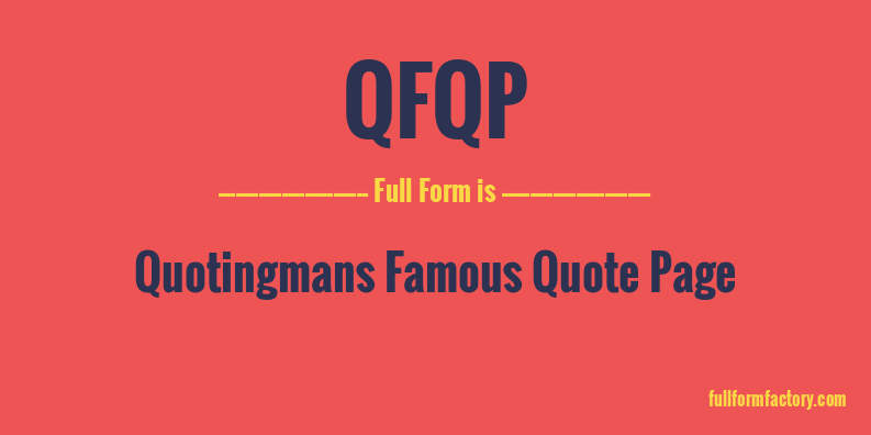 qfqp-full-form