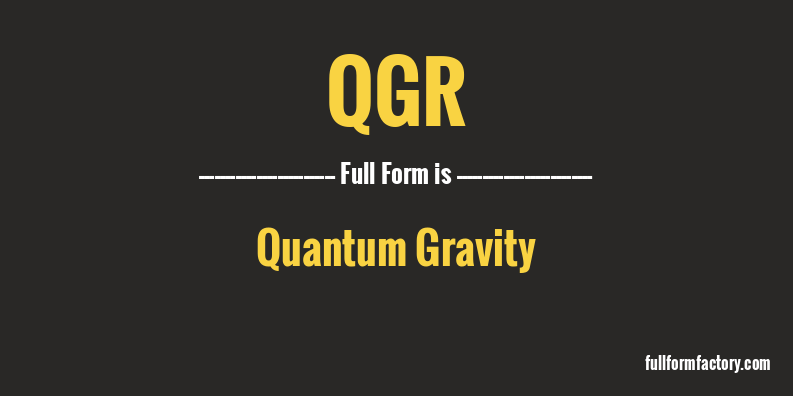 qgr-full-form
