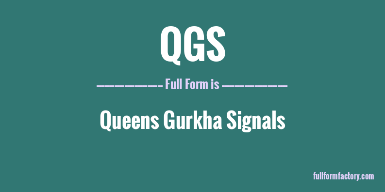 qgs-full-form