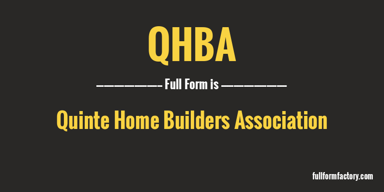 qhba-full-form