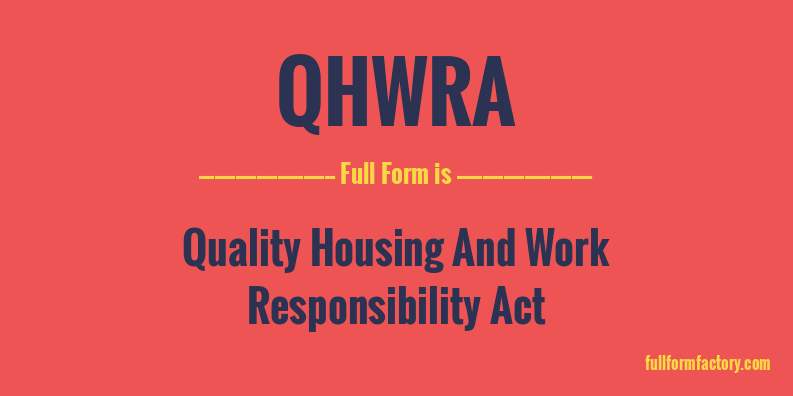 qhwra-full-form