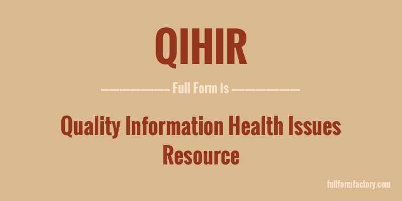 qihir-full-form