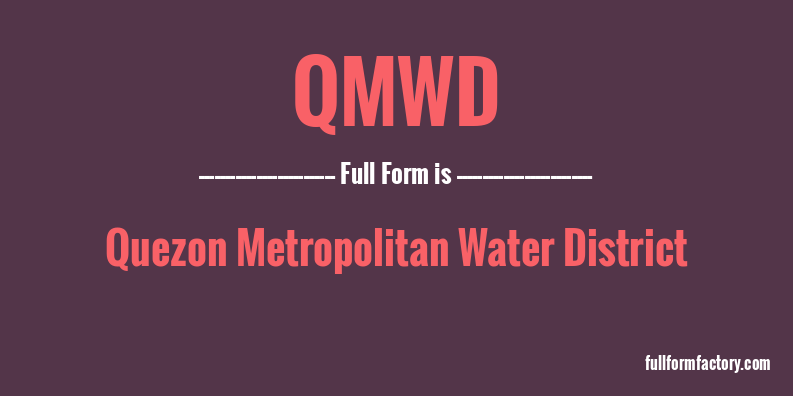 qmwd-full-form