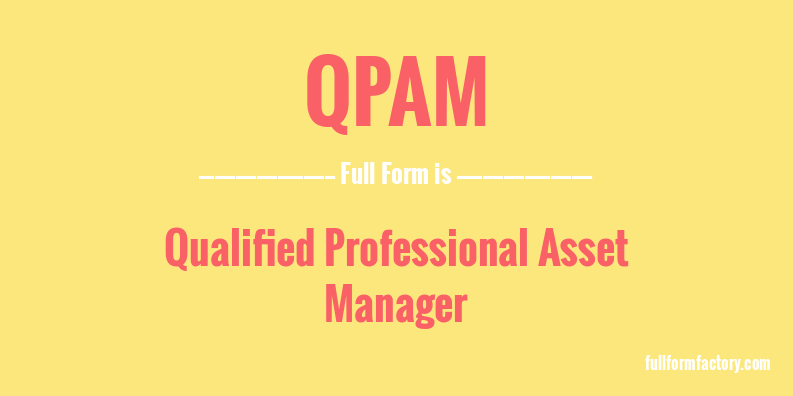 qpam-full-form