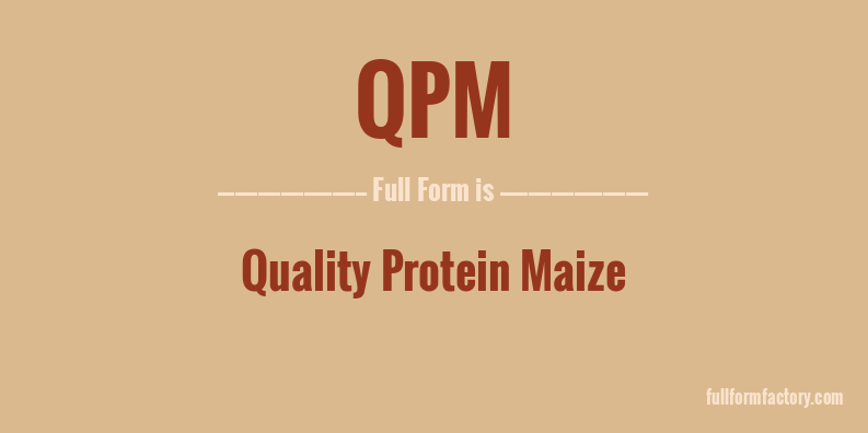 qpm-full-form