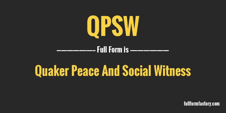 qpsw-full-form