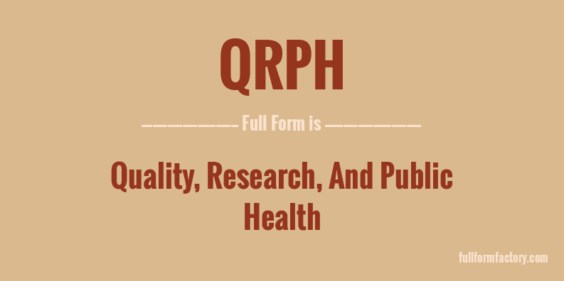 qrph-full-form
