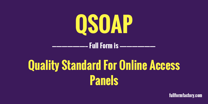 qsoap-full-form