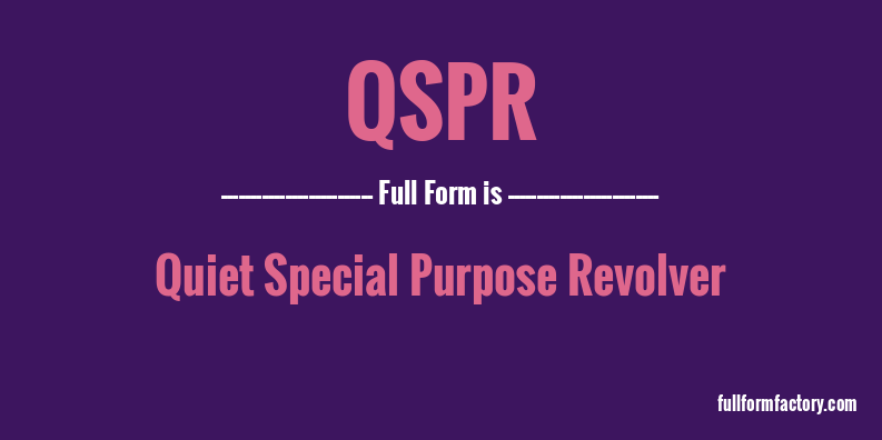 qspr-full-form