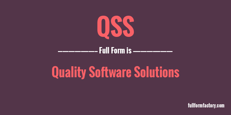 qss-full-form