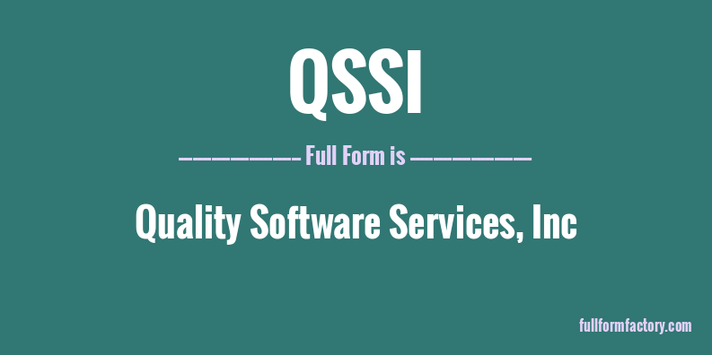 qssi-full-form