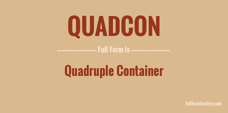 quadcon-full-form