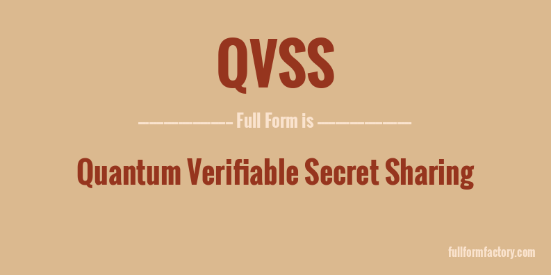 qvss-full-form