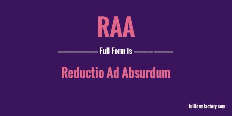 raa-full-form