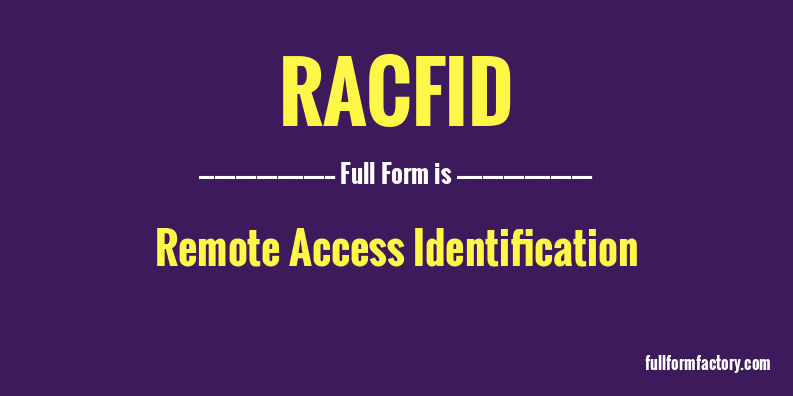 racfid-full-form