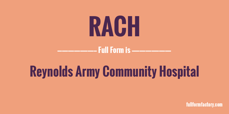rach-full-form