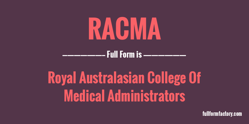 racma-full-form
