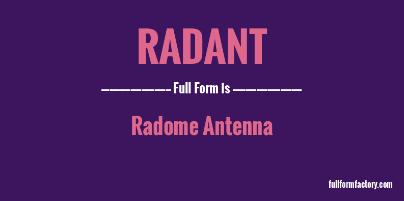 radant-full-form