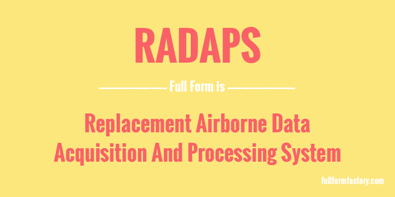 radaps-full-form
