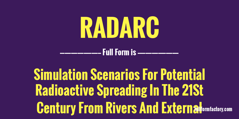 radarc-full-form
