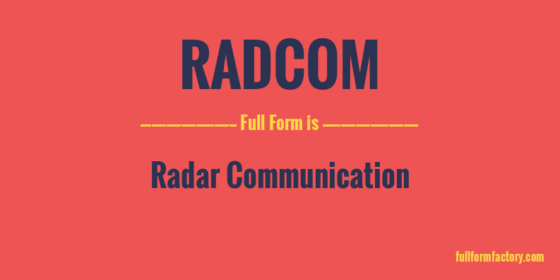 radcom-full-form