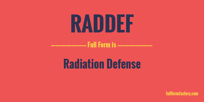 raddef-full-form
