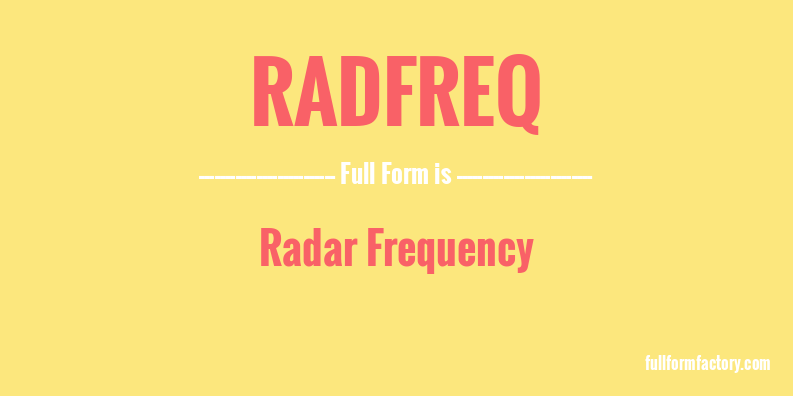 radfreq-full-form