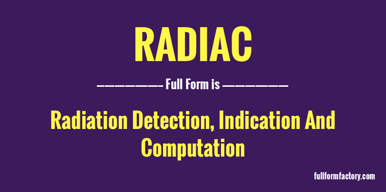 radiac-full-form