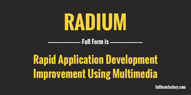 radium-full-form