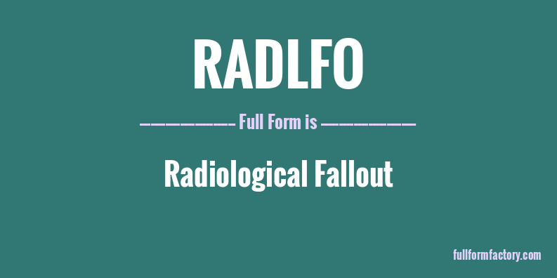 radlfo-full-form