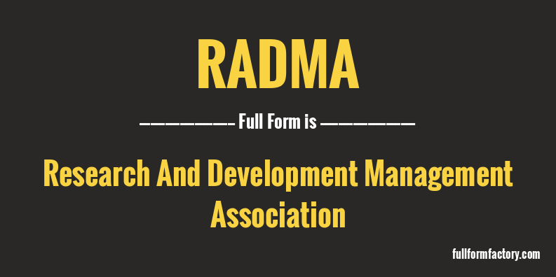 radma-full-form