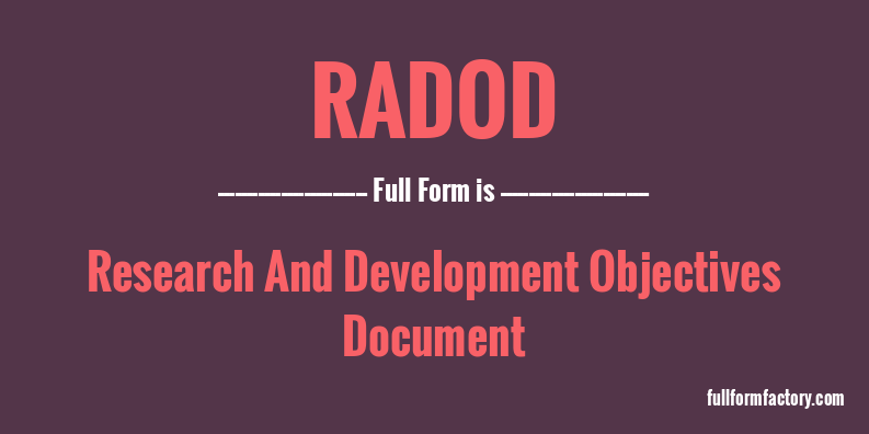 radod-full-form