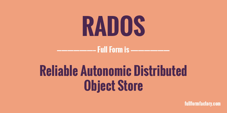 rados-full-form