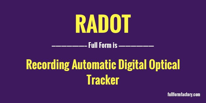 radot-full-form