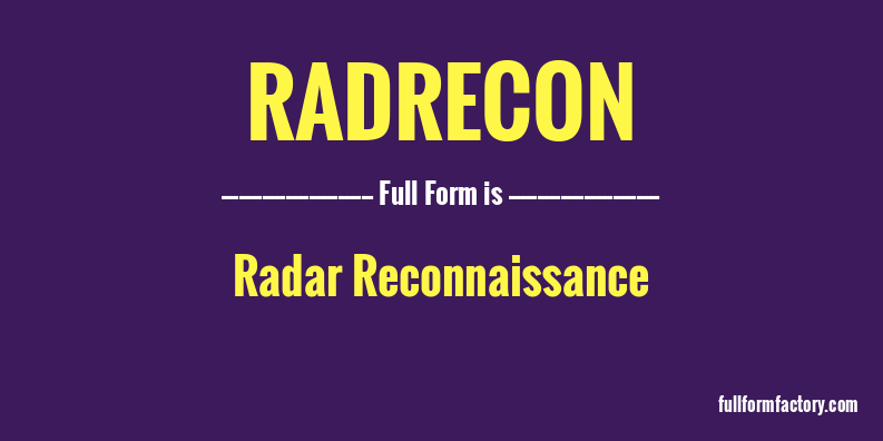 radrecon-full-form