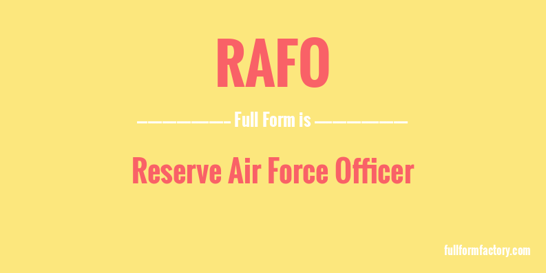 rafo-full-form