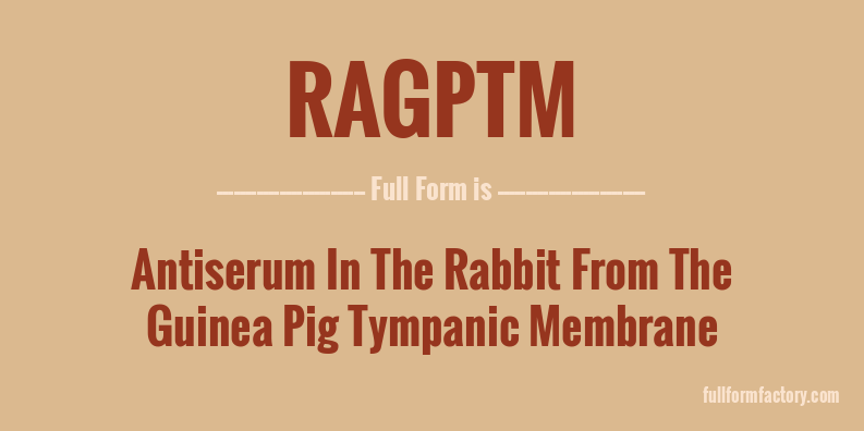 ragptm-full-form