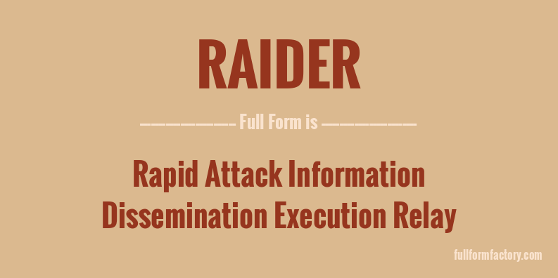 raider-full-form
