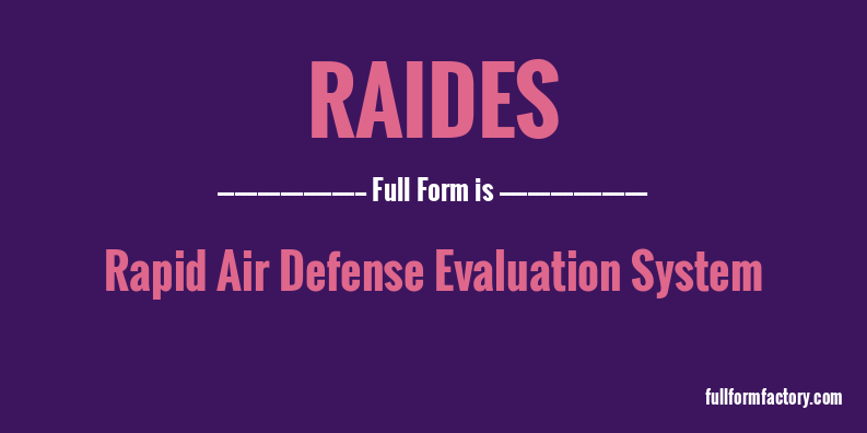 raides-full-form