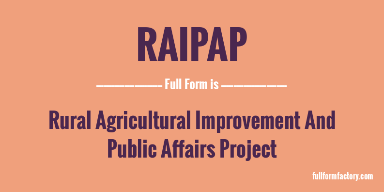 raipap-full-form
